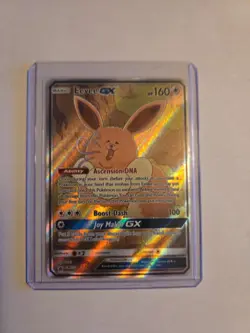 Pokemon TCG Eevee GX SM233 Full Art Promo Black Star Ultra Rare Holo - Image 1