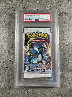 Pokemon TCG Boundaries Crossed Booster Pack - Black Kyurem Artwork PSA 9 MINT - Image 1