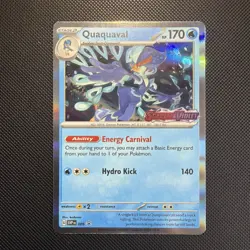 Pokemon TCG Quaquaval SVP Black Star Promos SVP005 Holo Promo - Image 1