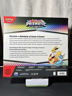 Pokemon TCG: Scarlet & Violet Prismatic Evolutions Poster Collection Box SEALED - Image 2