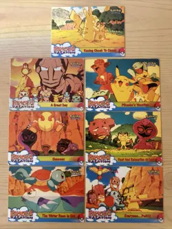 Topps Pokemon Pikachu Vacation x7 Cards, Inc. A Great Day No.58 Black Back Holo - Image 1