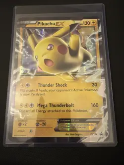 Pokemon TCG Pikachu EX XY174 Holo Ultra Rare Black Star Promo 2016 Jumbo Card - Image 1
