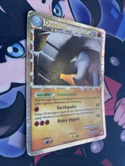 Donphan Prime 107/123 HGSS HeartGold Soulsilver Holo 2010 Pokemon TCG Card LP - Image 2