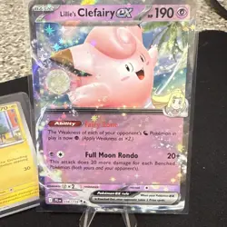 Pokemon Card Lillie’s Clefairy EX 056/159 Journey Together Near Mint - Image 1