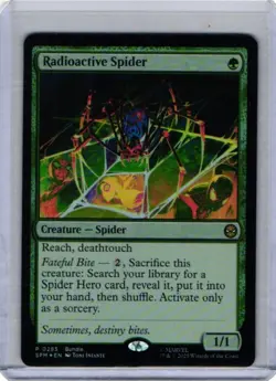 Magic: The Gathering Radioactive Spider (Foil)Marvel's Spider-Man P 0285 Promo - Image 1