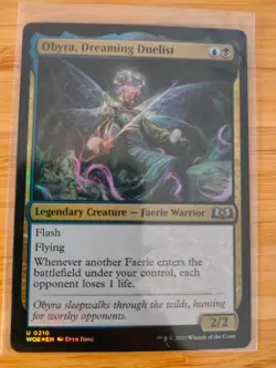 MTG Obyra, Dreaming Duelist (FOIL) 0210 Wilds of Eldraine M/NM Free UK P&P - Image 1