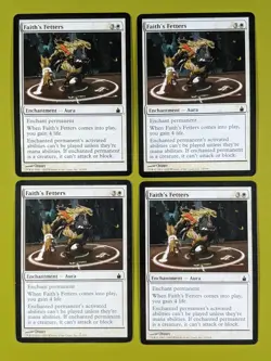 Faith's Fetters x4 Ravnica 4x Playset Magic the Gathering MTG - Image 1
