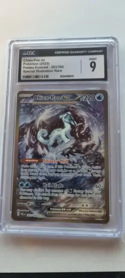 Pokemon TCG Chien-Pao EX Scarlet & Violet - Paldea Evolved 261/193 CGC 9 - Image 1