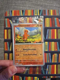 Pokemon TCG Charmander 004/165 EB GAMES Stamped Promo Sealed - Image 1