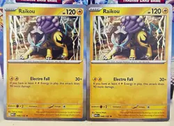 (Set Of 2) Pokemon Mega Evolution TCG Holo Foil Card - Raikou (048/132) - Image 1
