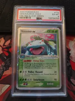 Pokemon 2004 EX Fire Red Leaf Green #112 Venusaur EX-Holo PSA 6 - Image 1