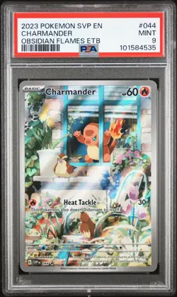 2023 POKEMON SVP EN-SV BLACK STAR PROMO #044 CHARMANDER PSA 9 - Image 1