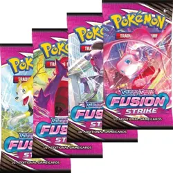 Pokemon TCG: Sword and Shield Fusion Strike x4 Booster Packs Random Sealed - Image 3