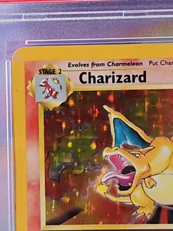 1999 Pokemon Base Set Unlimited | #4 Charizard Holo PSA 5 - Image 2