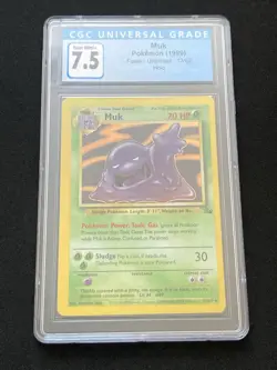 Muk Pokemon Fossil 13/62 CGC 7.5 1999 Unlimited - Image 1