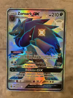 Pokemon Hidden Fates Shiny Zoroark GX 77a/73 Alternate Art Promo Near Mint - Image 1