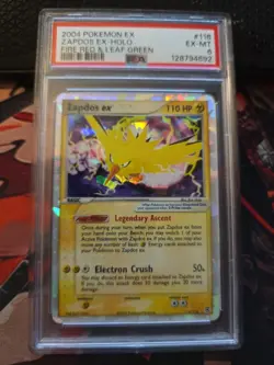 Pokemon 2004 FireRed & LeafGreen #116/112 Zapdos EX Holo Psa 6 - Image 1