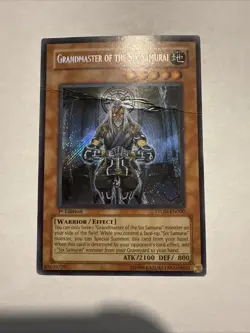 Yu-Gi-Oh Grandmaster of the Six Samurai STON-EN000 Secret Rare 1st Edition HP - Image 1