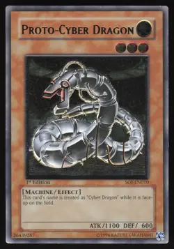 Proto-Cyber Dragon - SOI-EN010 - Ultimate Rare EURO - 1st Edition Yugioh 2 - Image 1