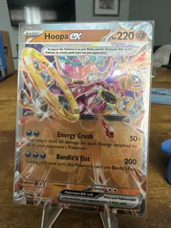Pokemon TCG Hoopa EX Paradox Rift Ultra Rare Card 226/182 Near Mint Condition - Image 1