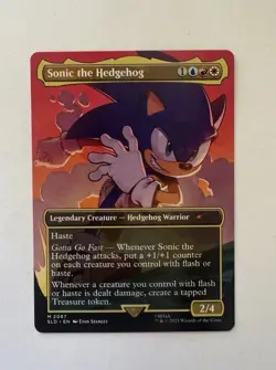 MTG Secret Lair Sonic the Hedgehog Friends & Foes Regular Base Card Set NM - Image 4