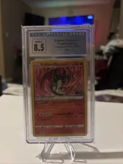 CGC Graded 8.5 Radiant Charizard 011/078 Pokemon Go Holo rare Pokemon Card - Image 1