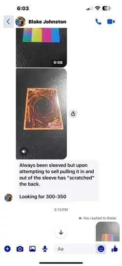 Yugioh Test Print Card Rare Holo Vintage - Image 5