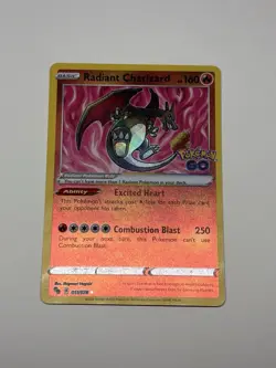 Radiant Charizard 011/078 Pokemon GO Ultra Rare Holo Set Shiny Pokemon Card TCG - Image 1