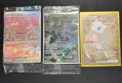 Pokemon Card Lot 151 UPC Promo Set Sealed Mew 053 Mewtwo 052 + Metal Mew 205 - Image 1