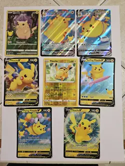 Pikachu Lot Vmax, V, Celebrations 8 Cards - Image 1