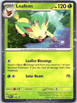 Leafeon - (Cosmos Holo) SVP 170 Holo Scarlet & Violet Promo - Pokemon Card - NM - Image 1