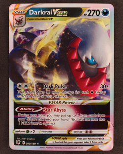 Darkrai Vstar 099/189 - Pokemon Card TCG - Ultra Rare Holo Astral Radiance - NM - Image 1