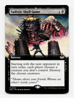 Sadistic Shell Game (Extended Art) - Commander: Duskmourn - MTG 💀 - Image 1