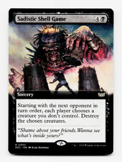 Sadistic Shell Game (Extended Art) - Commander: Duskmourn - MTG 💀 - Image 3