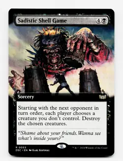Sadistic Shell Game (Extended Art) - Commander: Duskmourn - MTG 💀 - Image 5