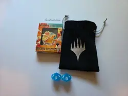 Magic The Gathering (MTG) Pinfinity Final Fantasy Chocobo Pin and Dice Set - Image 1