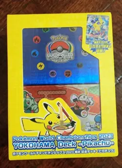 Pokemon TCG 2023 World Championship Yokohama Pikachu Deck Sealed Rare Pokemon - Image 1