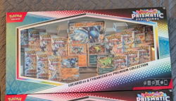 Pokemon TCG SV Prismatic Evolutions Lucario EX & Tyranitar EX Premium Collection - Image 1