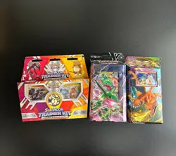 Pokemon Trainer Kit Lycanroc & Alolan Raichu, Battle Rayquaza V, Charizard Decks - Image 1