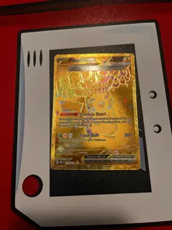 Pokemon Prismatic Evolutions Hyper Rare Pikachu Ex 179/131 - Image 1