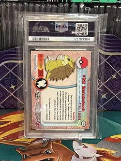 PSA 10 Sandslash Topps Chrome #28 Pokemon TV Holo Foil 2000 Graded Gem Mint - Image 2
