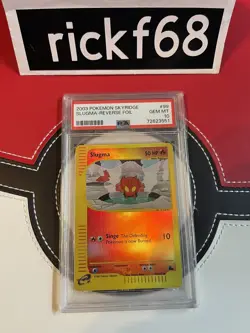 2003 POKEMON SKYRIDGE 99 SLUGMA - REV.FOIL PSA 10 - Image 1