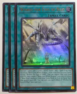 Yugioh x3 Wishes for Eyes of Blue SDWD-EN042 Ultra Rare 1st Edition - Image 1