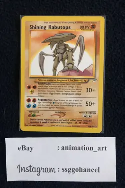 Shining Kabutops Neo Destiny Holo Rare Pokemon Card 108/105 ITALIAN NM - Image 1