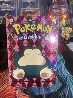 Snorlax #143 - Vintage Vending Machine Prism Sticker 2000 - Pokemon Card - Image 1
