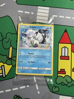 Pokemon Build A Bear Workshop Card Alolan Vulpix Promo Card TCG Sealed Mint - Image 1