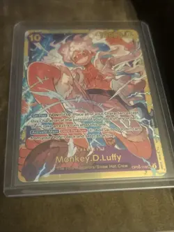 One Piece Card Game OP05-119 Monkey D Luffy Gear 5 SEC English & Japanese Set - Image 1