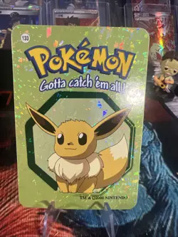 Eevee #133 - Vintage Vending Machine Prism Sticker 2000 - Pokemon Card - Image 1