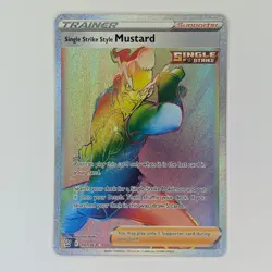 Single Strike Style Mustard 177/163 Battle Styles Secret Rare Pokemon TCG Card - Image 1