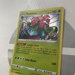 Pokemon TCG Venusaur Reverse Holo Rare Stamped Card 003/078 Pokemon Go Mint - Image 2